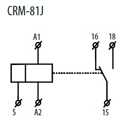 схема подключения реле CRM-81J/230V