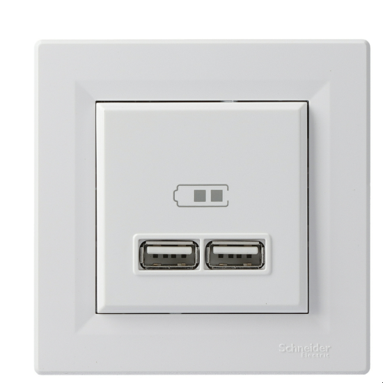 Фото Schneider Electric серії Asfora EPH2700221 білого кольору