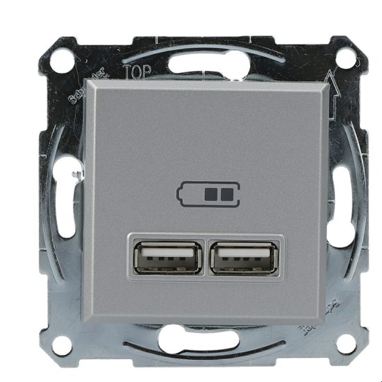 Фото Schneider Electric серии Asfora EPH2700261 цвета алюминий