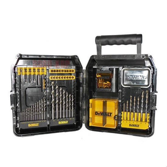 Изображение набора сверл DeWALT DT9286в пластиковом кейсе черного цвета