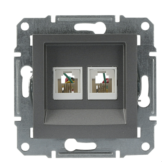 Фото Schneider Electric серии Asfora EPH4200162 стального цвета