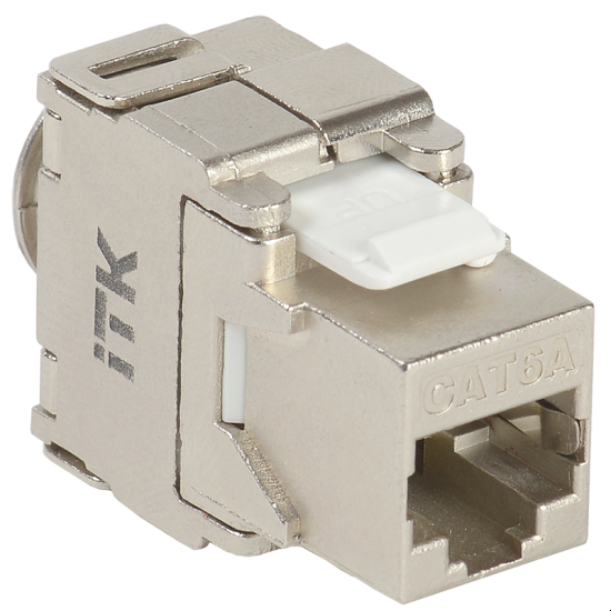 ITK модуль STP cat.6a RJ-45 (цвет сталь)