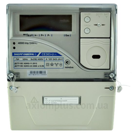 Енергоміра CE303-U A S31 043 JAVZ 5А/10А фото