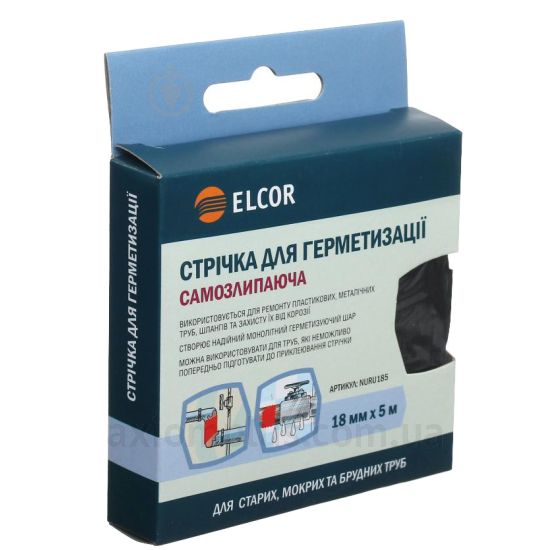 Ізоляційна стрічка чорного кольору Elcor NURU185 (40206794)