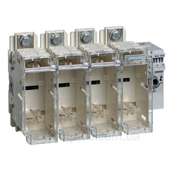 Корпусный разрывной 4P выключатель нагрузки 0-1 на 250А Hager HFD425