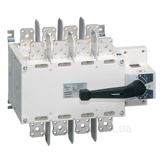 Корпусный разрывной 4P переключатель нагрузки 1-0-2 на 800А Hager HI460