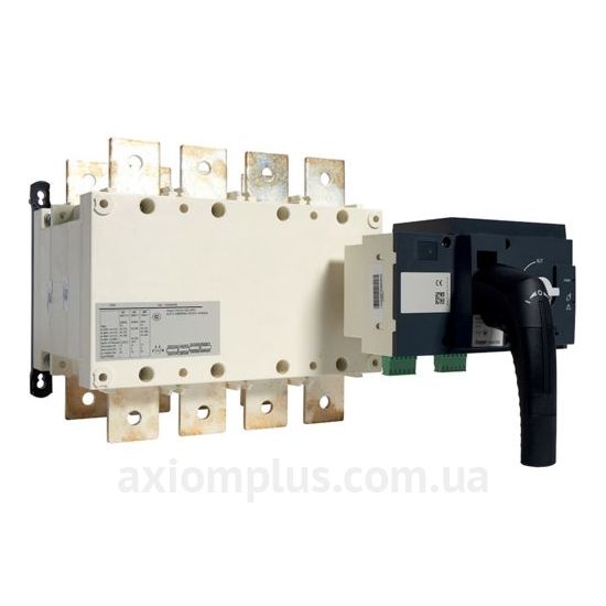 Корпусный разрывной 4P переключатель нагрузки 1-0-2 на 630А Hager HIB463M