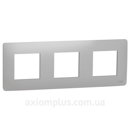 Фото Schneider Electric з серії Unica Studio NU200630 алюмінієвого кольору