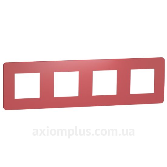 Изображение Schneider Electric из серии Unica Studio Color NU280813 красного цвета