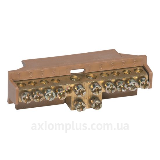 Шина (L) фазная Hager KM10L (10 контактов) (коричневый цвет) фото