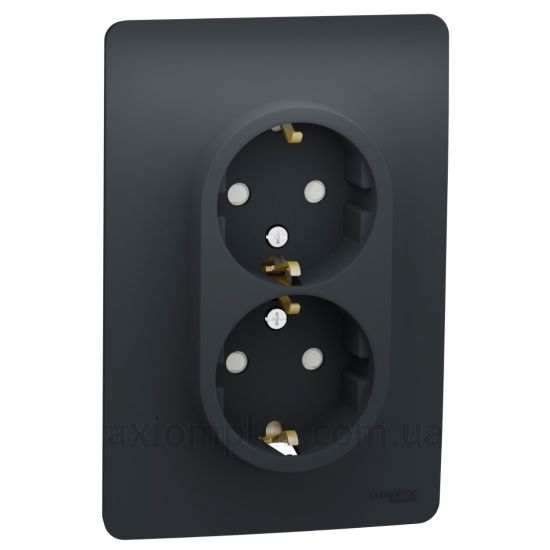 Изображение Schneider Electric из серии Unica Studio NU206754 цвета антрацит
