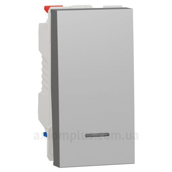 Фото Schneider Electric з серії Unica Pure NU310330S алюмінієвого кольору