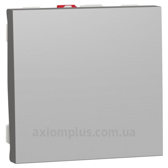 Фото Schneider Electric серії Unica Pure NU320130 алюмінієвого кольору