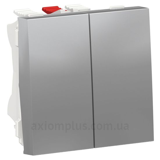 Зображення Schneider Electric з серії Unica Pure NU321330 алюмінієвого кольору