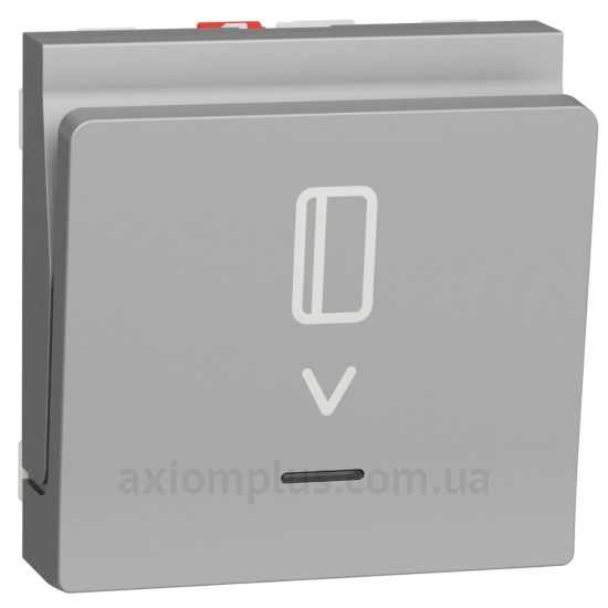Фото Schneider Electric серії Unica Pure NU328330 алюмінієвого кольору