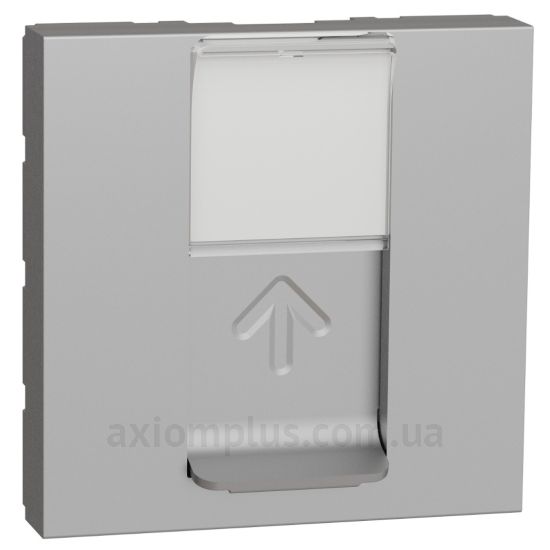 Фото Schneider Electric серії Unica Pure NU941130 алюмінієвого кольору