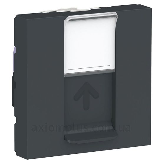 Фото Schneider Electric з серії Unica Pure NU341754 антрацитового кольору