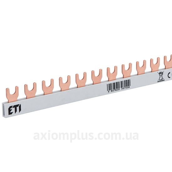 Шина ETI 2921060 FORK 1P 100А (12 контактов) (белый цвет) фото