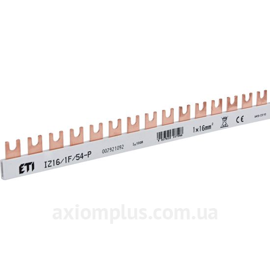 Шина ETI 2921092 FORK 1P 100А (54 контакта) (белый цвет) фото