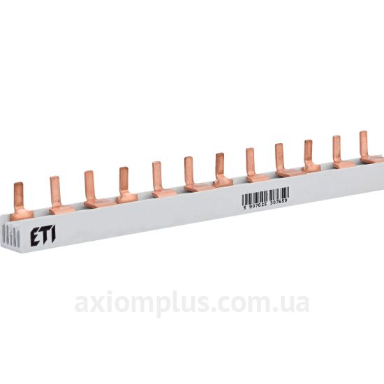 Шина ETI 2921102 PIN 3P 63А (12 контактов) (белый цвет) фото