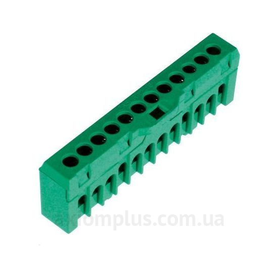 Шина (PE) ETI ESC-QBLOK7202 3903207 63А (12 контактов) (зеленый цвет) фото