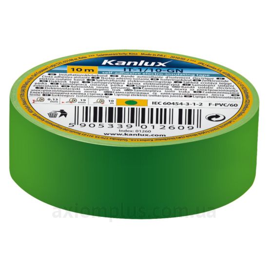 Изолента зеленого цвета Kanlux IT-1/10-GN (1260)