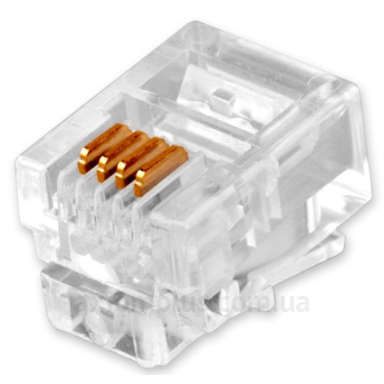 Конектор LogicPower (LP2772) RJ-11 UTP (колір прозорий)