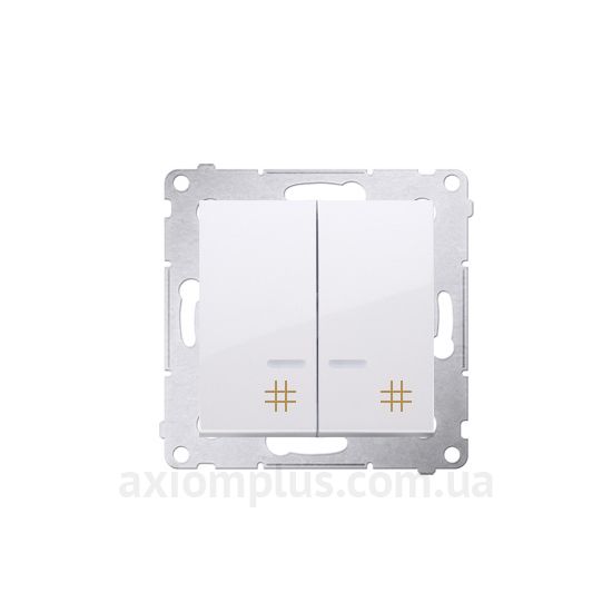 Фото Kontakt Simon серии Simon 54 Premium DW7/2L.01/11 белого цвета