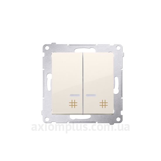 Фото Kontakt Simon из серии Simon 54 Premium DW7/2L.01/41 кремового цвета