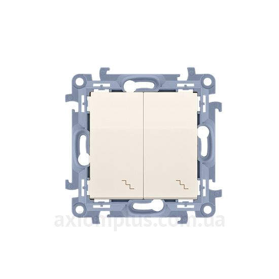 Изображение Kontakt Simon из серии Simon 10 CW6/2L.01/41 кремового цвета