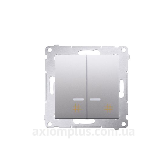 Фото Kontakt Simon из серии Simon 54 Premium DW7/2L.01/43 серебристого цвета