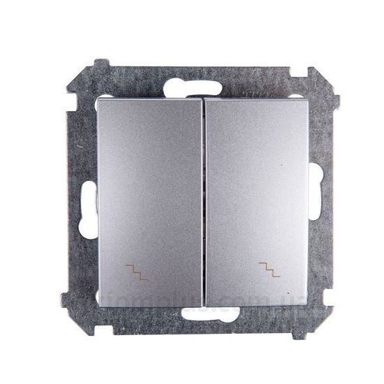 Зображення Kontakt Simon серії Simon 54 Premium DW6/2L.01/43 срібного кольору