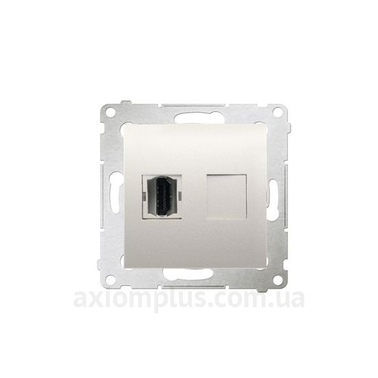 Фото Kontakt Simon из серии Simon 54 Premium DGHDMI.01/41 кремового цвета