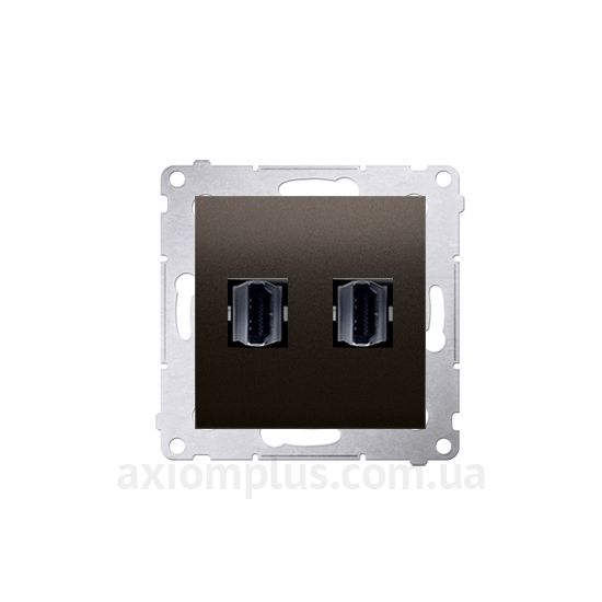 Зображення Kontakt Simon з серії Simon 54 Premium DGHDMI2.01/46 бронзового кольору