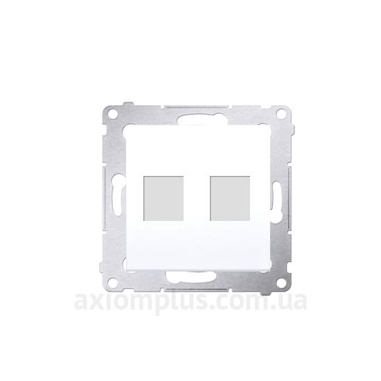 Изображение Kontakt Simon из серии Simon 54 Premium DKP2.01/11 белого цвета