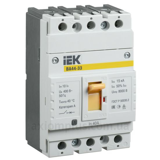 Фото IEK ВА44-33 40А 3Р 15кА (SVA4410-3-0040)