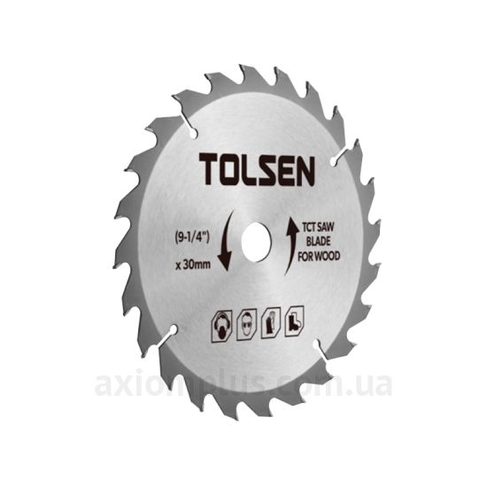 Зображення пильного диска для циркулярки Tolsen 76470 305мм×30мм 60Т