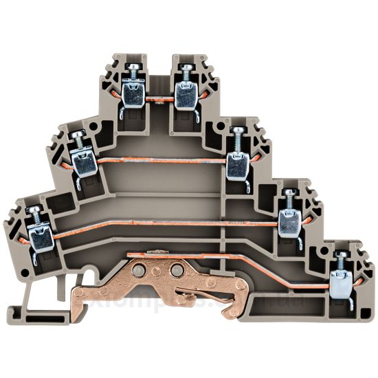 IK680003-- Schrack Technik сірого кольору (перетин до 2,5мм²) , I<sub>n</sub>=24А