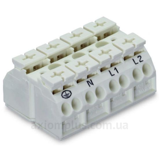 862-9604 Wago белого цвета (на 16 контактов) (сечение до 4мм²) , I<sub>n</sub>=32А