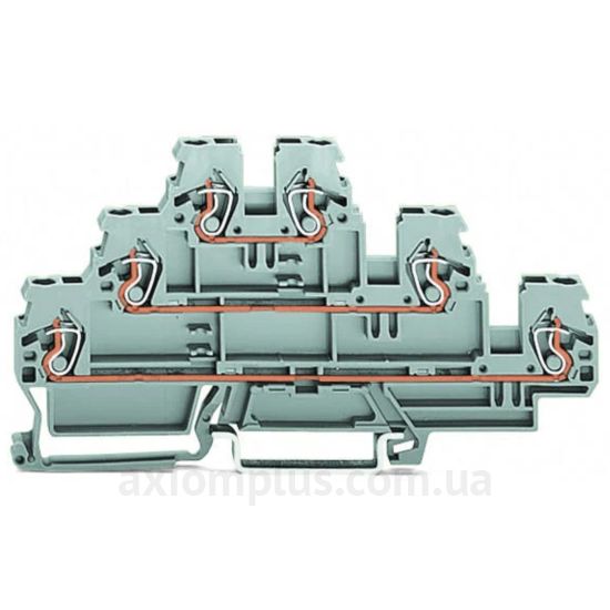 870-551 Wago серого цвета (на 6 контактов) (S <sub>провода</sub> до 2,5мм²) , I<sub>n</sub>=24А