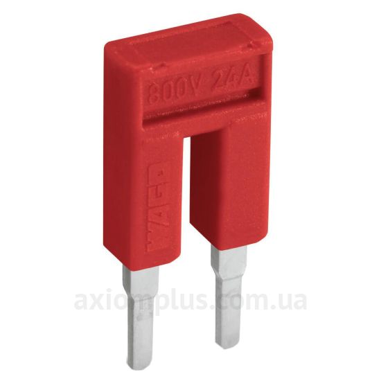 Шинная перемычка Wago 2002-402/000-005 25А (2 контакта) (красный цвет) фото