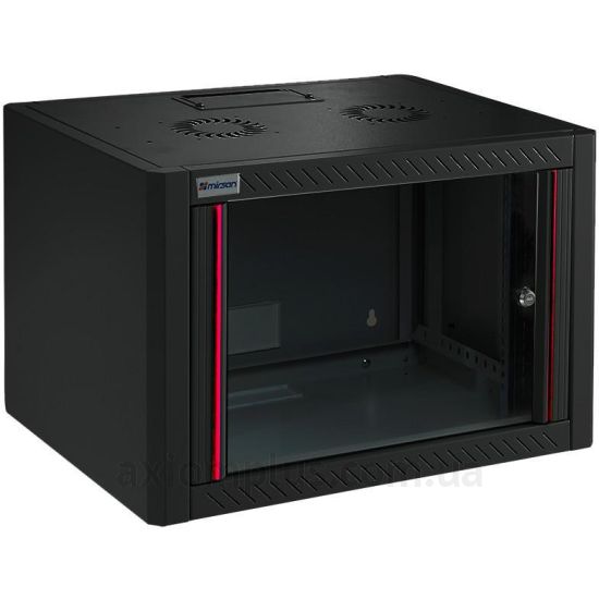 Чорний серверний шкаф Mirsan ECO 12U зображення MR.WTE12U56.01