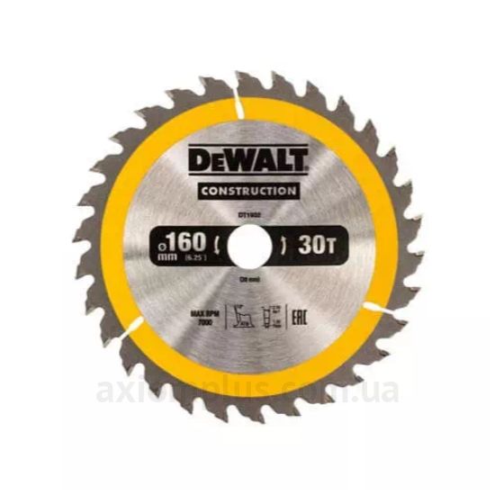 Фото диска для циркулярки DeWALT DT1932 160мм×20мм 30Т