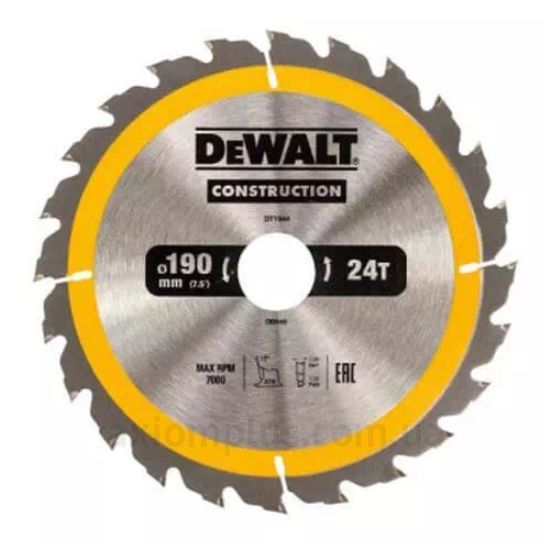 Фото диска на циркулярну пилку DeWALT DT1945 190мм×30мм 40Т