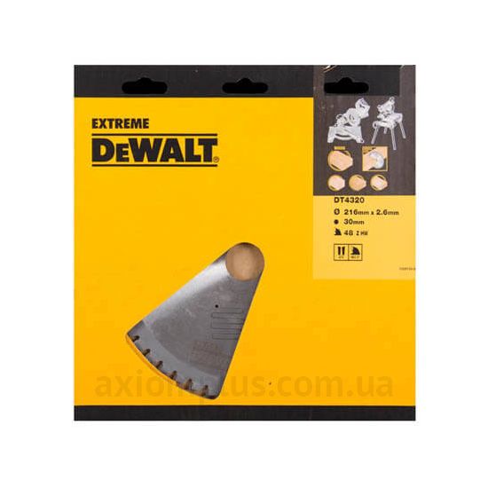 Фото диска для пилы DeWALT DT4320 216мм×30мм 48Т