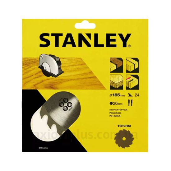 Изображение диска для пилы Stanley STA13355 185мм×20мм 24Т