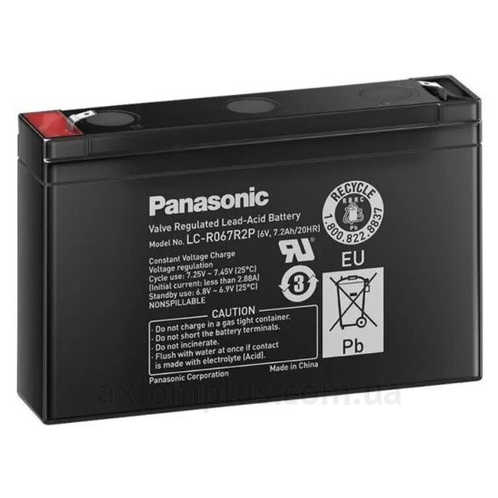 Panasonic LC-R067R2P (7.2А/ч) фото