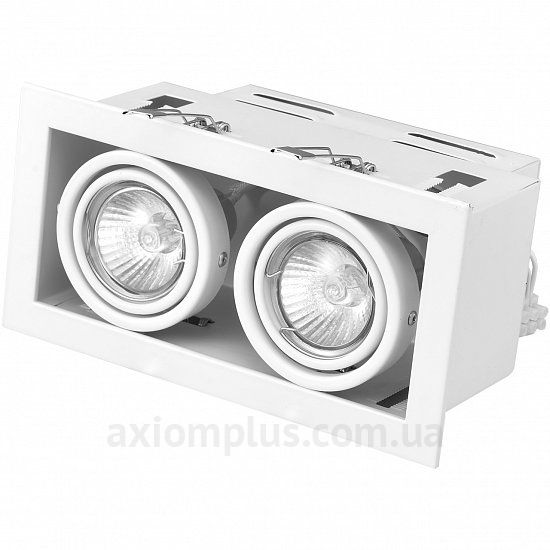 Квадратный светильник белого цвета Eurolamp LHK2-LED-GU10(white) фото