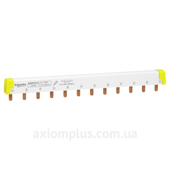 Шина Schneider Electric A9XPH312 PIN 3P 100А (12 контактов) (белый цвет) фото