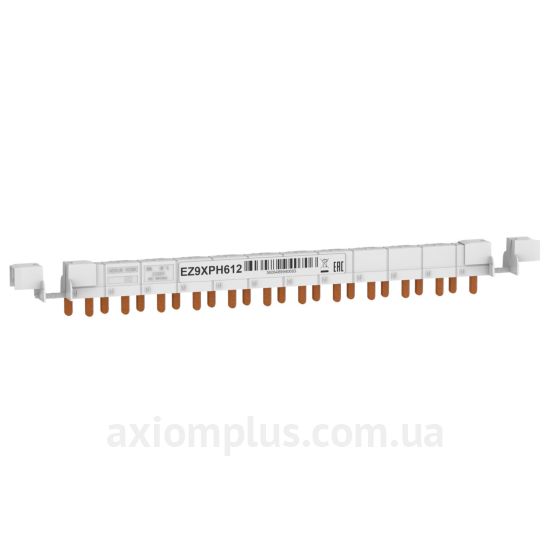 Зображення шина Schneider Electric EZ9XPH612 PIN 2P 63А (12 контактів) (сірий колір)